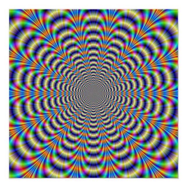 Zazzle Poster Parfait Psychedélique Soulet Sonneri (Devant)