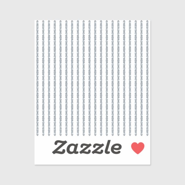 Zazzle Vêtement variété brouillon autocollant (Feuille)