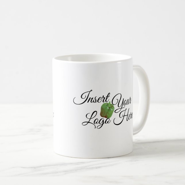 Zazzle Votre Logo Ici Café Mug (Devant droit)