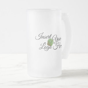 Zazzle Votre Logo Ici Frosted Glass Beer Mug