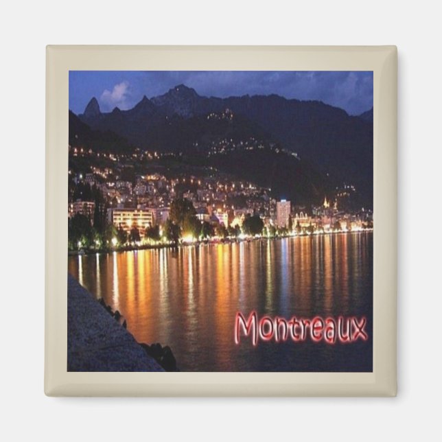 zCH007 MONTREAUX Par Night Swiss - Frigo Magnet (Devant)