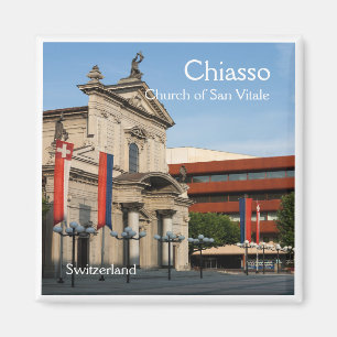 zCH008 CHIASSO Suisse, Aimant frigo