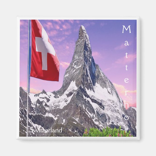 zCH031 CERVINO Suisse, Aimant frigo (Devant)