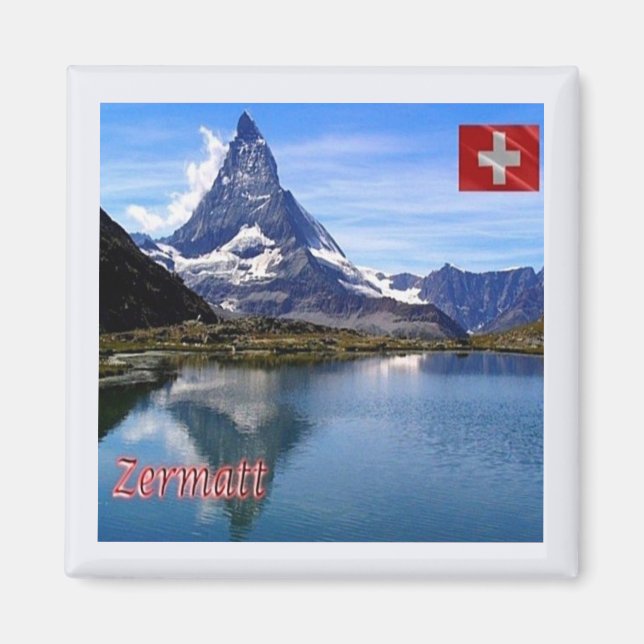 zCH035 Lac ZERMATT Voir Suisse - Aimant frigo (Devant)