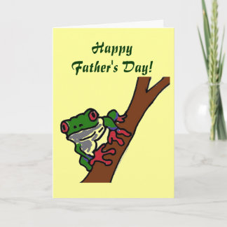 ZD- Bonne Fête des pères ! Carte grenouille
