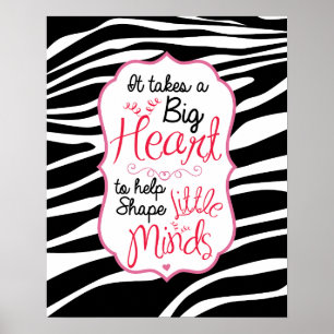 Zebra ABC's Poster