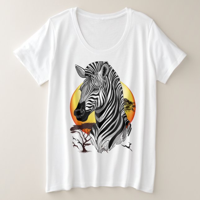 Zebra African Savanna Wild Animal (Design devant)