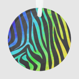 Zebra Black et Rainbow Print