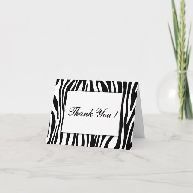 Zebra Blank à l'intérieur du Merci (Devant)