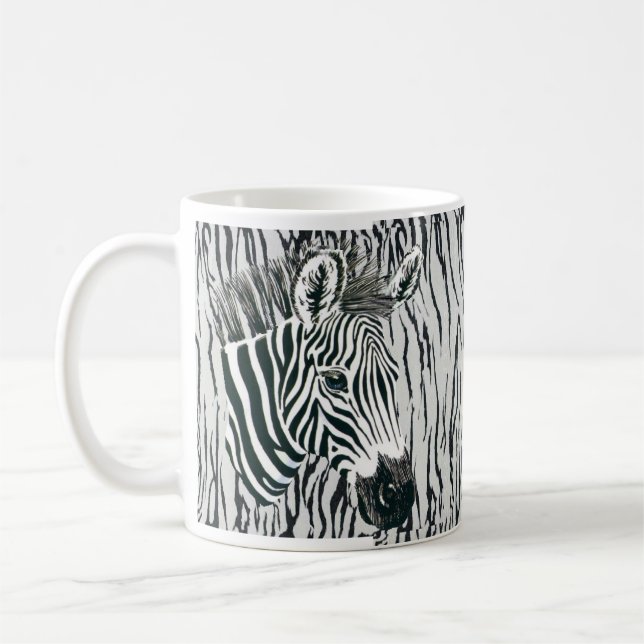 Zebra Coffee Mug (Gauche)