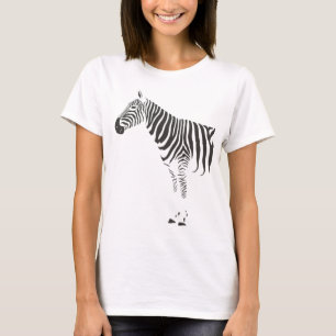 Zebra Envelopper Autour Du T-shirt