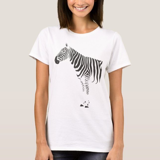 Zebra Envelopper Autour Du T-shirt (Devant)