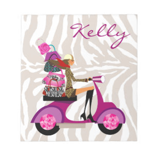 Zebra Fashion Purse Scooter Carnet fille