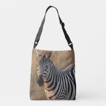 Zebra Natural Setting Crossbody Sac