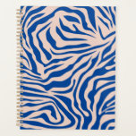 Zebra Print Blue Zebra Stripes Poster de animal<br><div class="desc">Zebra Print - Bleu et beige Zebra rayures - poster de animal sauvage.</div>