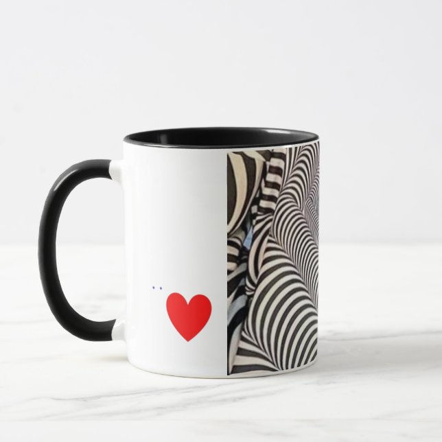 Zebra Print Coffee Mug (Gauche)