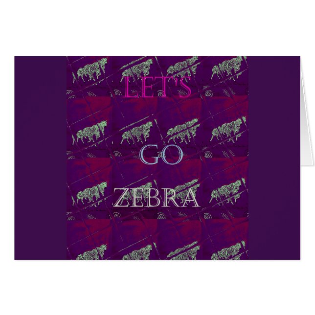 Zebra Print Décor : Un design amusant (Devant horizontal)