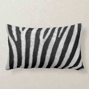 Zebra Print Lumbar Coussin 13" x 21"