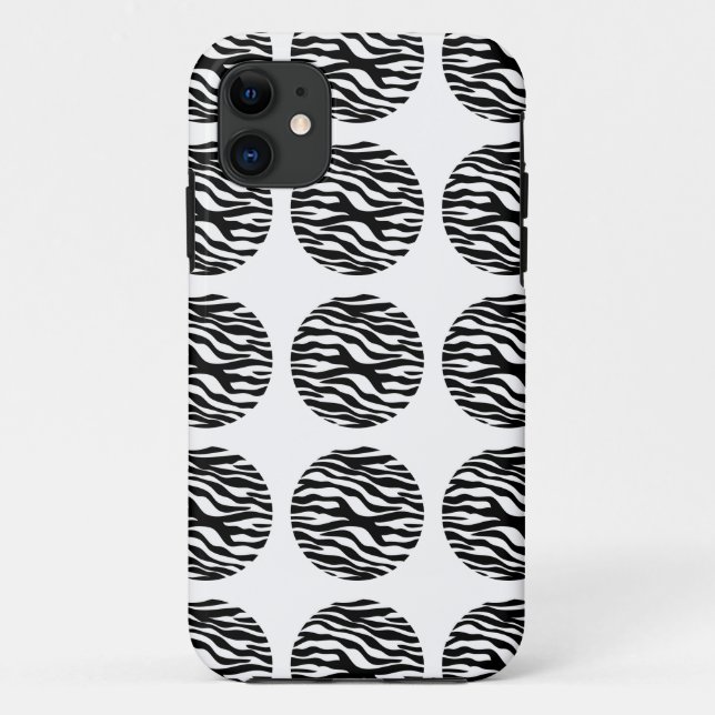 Zebra Print Pois iPhone 5 BT Coque (Dos)