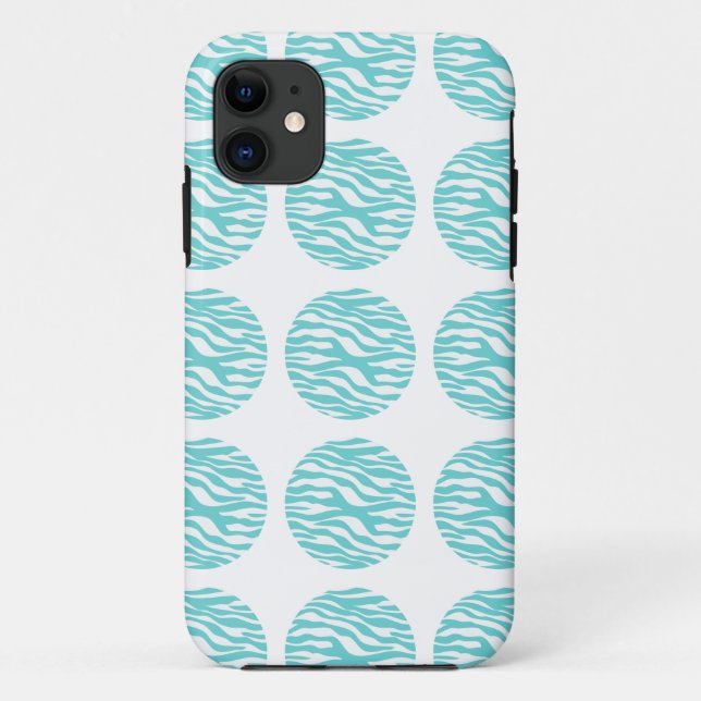Zebra Print Pois iPhone 5 BT Coque (Dos)