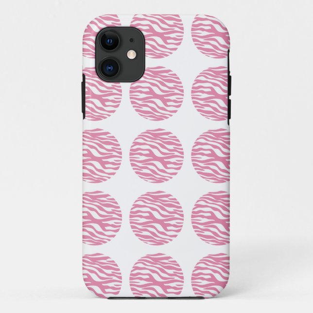 Zebra Print Pois iPhone 5 Tough Xtreme Coque (Dos)