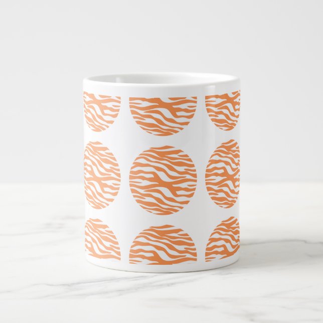 Zebra Print Pois Jumbo Mug (Devant)