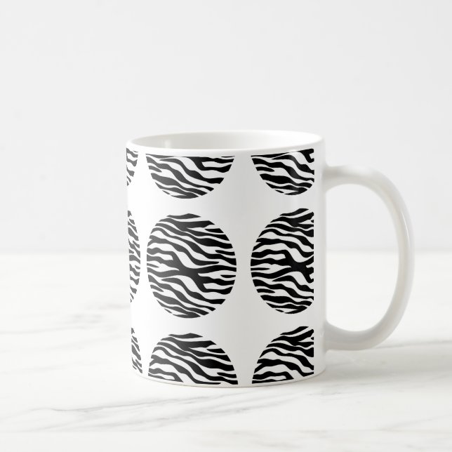 Zebra Print Pois Mug (Droite)