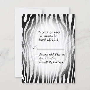Zebra Print RSVP
