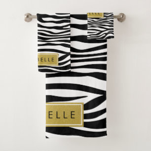 Zebra Print, Zebra, Noir Et Blanc, Votre Nom