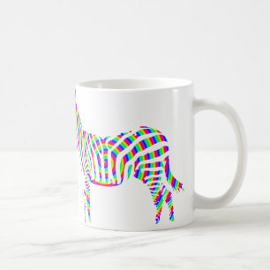 Zebra Red Silhouette Mug ou Travel Mug