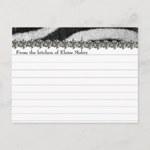 Zebra Rhinestone Regarder les cartes de recettes p
