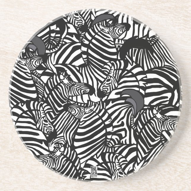 Zebra Sandstone Dessous de verre 2 (Devant)