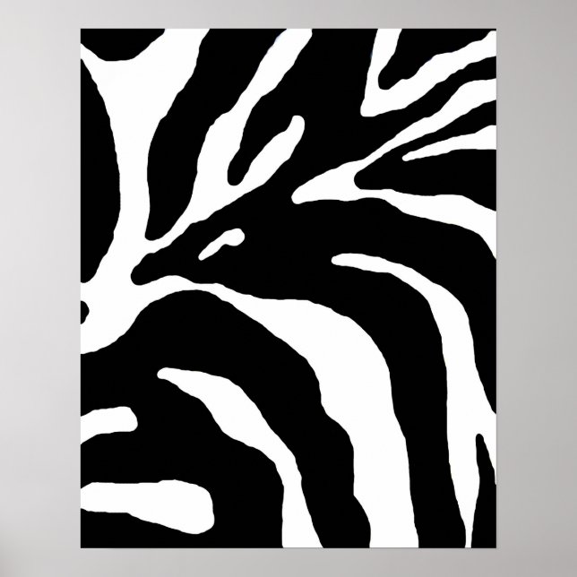 Zebra Stripe Poster de animal (Devant)