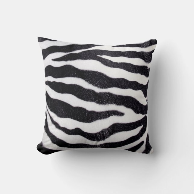 Zebra Stripe Poster de animal Wild Throw Coussin (Recto)