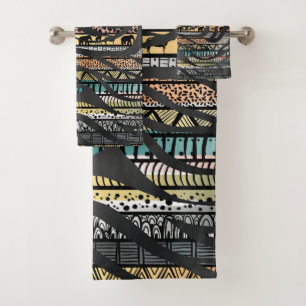 Zebra, un Motif africain tribal branché Imprimer