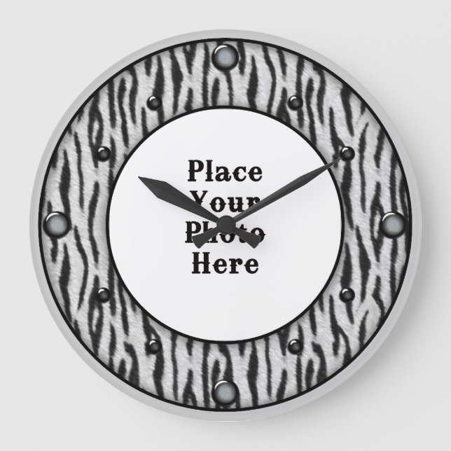 Zebra, votre horloge murale photo (Recto)