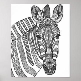 Zebra Wall Art, Wall Art, Poster Zebra