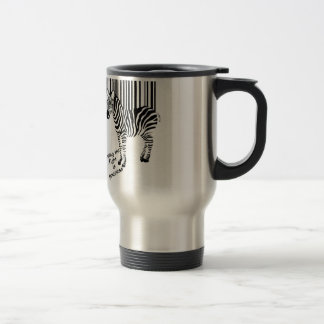 Zèbre gagnant la tasse de voyage de combat