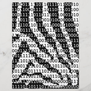 Zèbre noir et blanc Code binaire