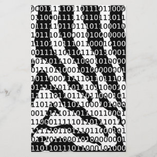 Zèbre noir et blanc Code binaire