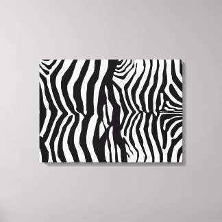 Zèbre Noir Et Blanc Grandes Tailles Mur Toile