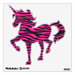 Zèbre rose et noir licorne