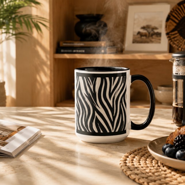 "ZÈBRE" TASSE À CAFE 330ML (Créateur téléchargé)