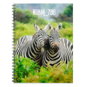 Zèbres modernes Tropical JungleSpiral Carnet photo
