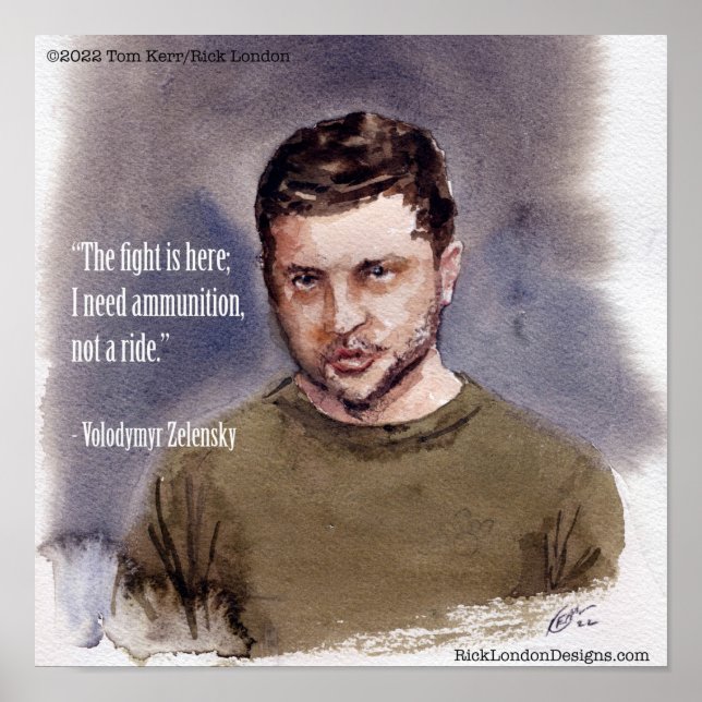 Zelensky, Volodymir Poster (Devant)