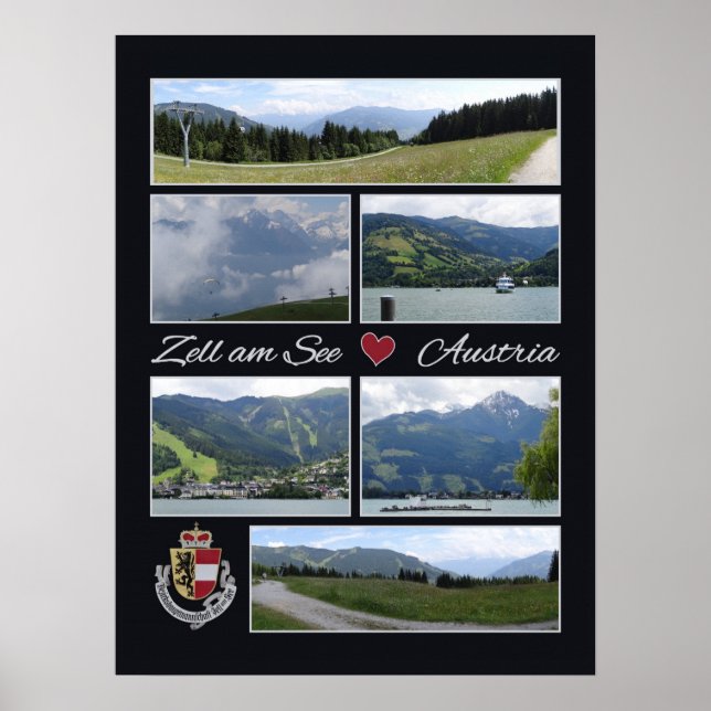 Zell am See, affiche de l'Autriche (Devant)