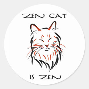 Zen Cat - autocollant