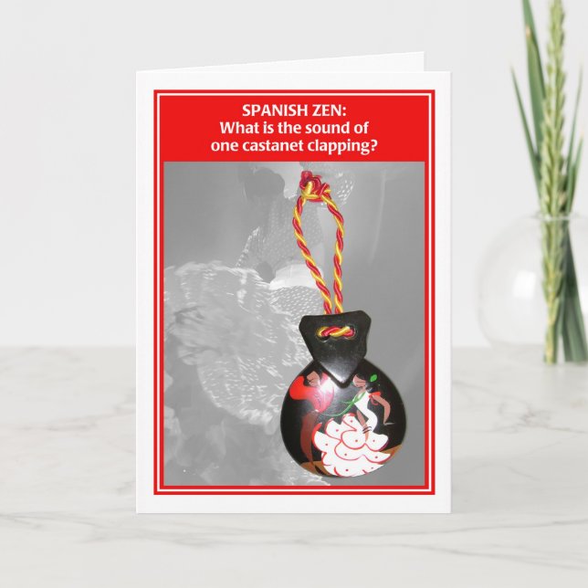 Zen espagnol une carte d'anniversaire drôle de (Devant)