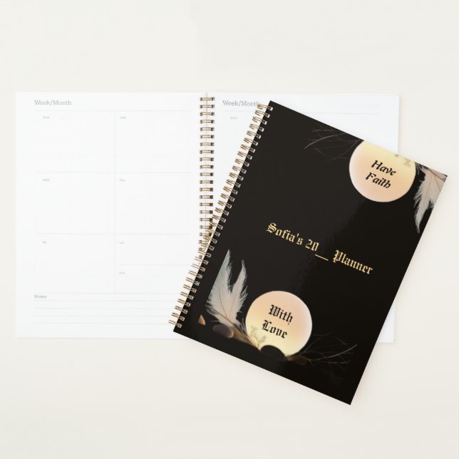 Zen Minimalist Daily Planner for Peace & Encourage (Devant avec enveloppe)
