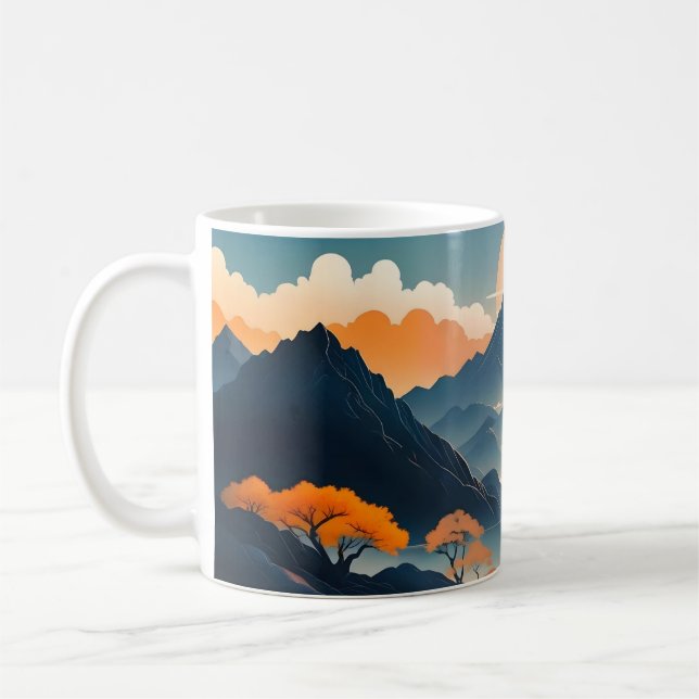 Zen Mountain Sunrise Mug (Gauche)